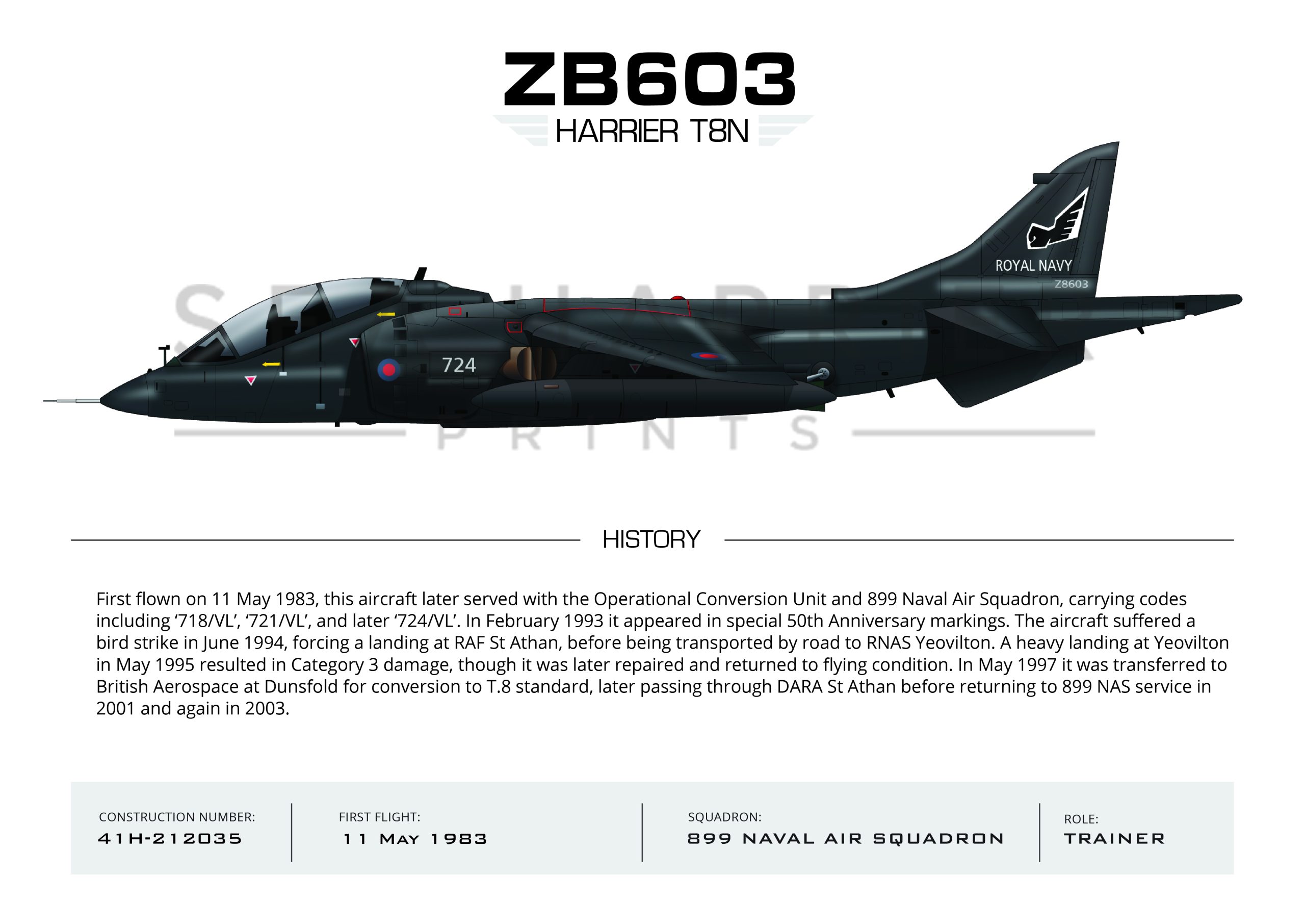 ZB603 Sea Harrier T.8 899 NAS 724